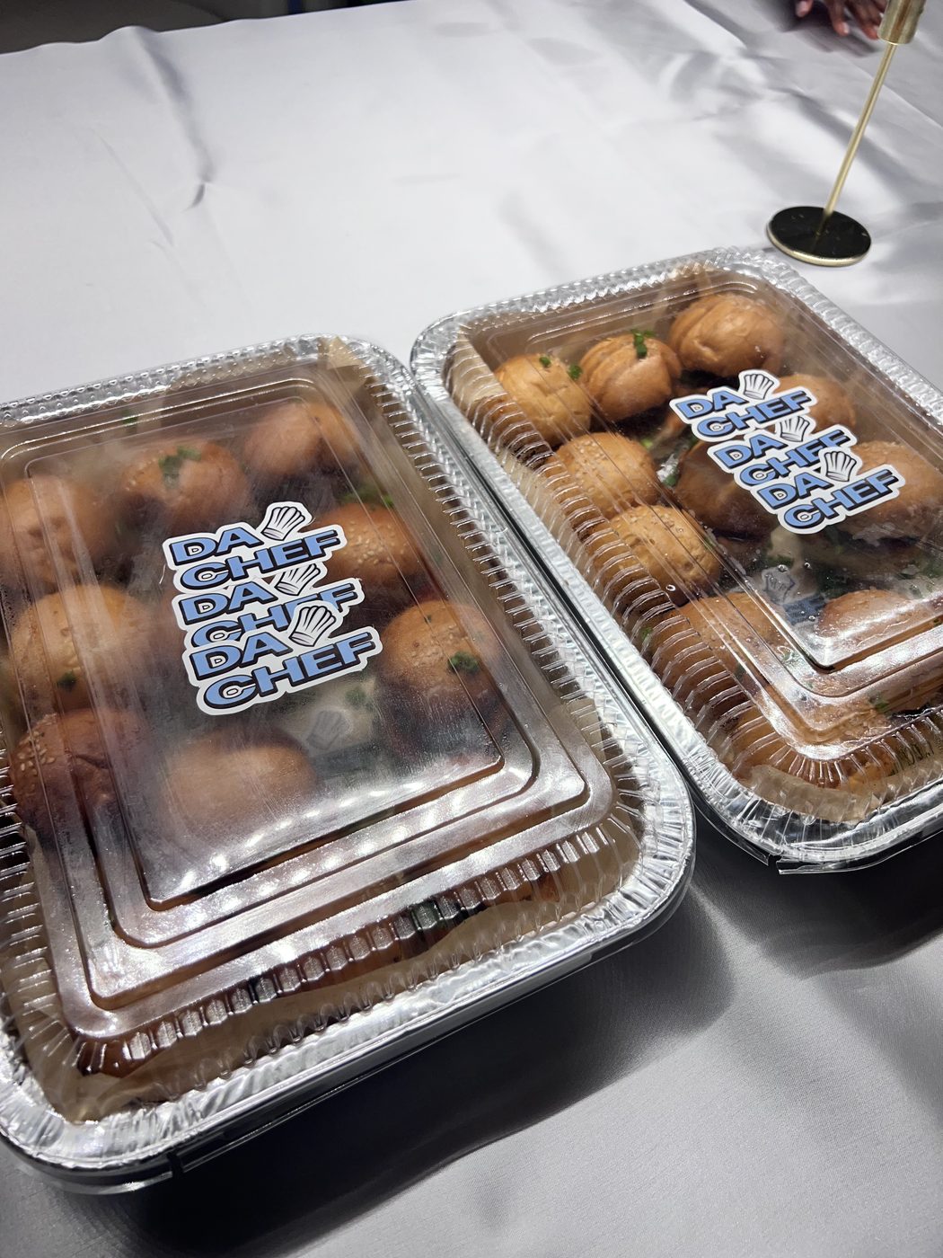 DaChef branded trays ready for delivery